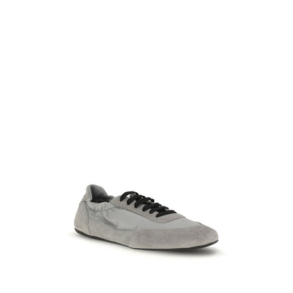 Prada Gray Rubber Athletic Sneakers Prada