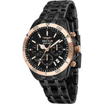SECTOR Mod. 650 wristwatch with 41mm black SS IP case, metal strap, chronograph function, quartz movement, and 10 ATM water resistance.