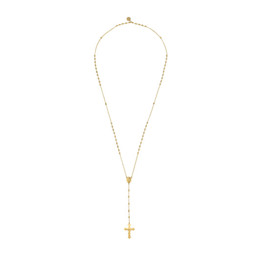 Gold cross necklace - RADIANT JEWELS JEWELRY Mod. RH000319