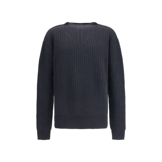 Rick Owens Black Fleece Wool Sweatshirt