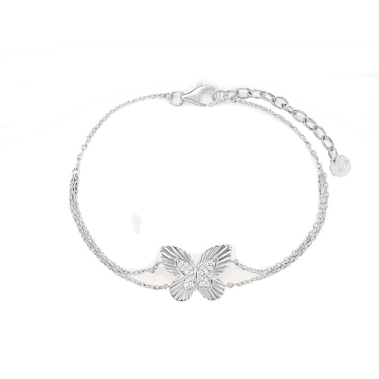 STROILI Mod. 1694910 silver bracelet with butterfly design, elegant jewelry piece for fashion lovers.