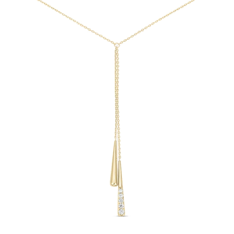 STROILI Mod. 1694974: Elegant gold and diamond pendant necklace, stylish jewelry piece from Stroili Jewels collection.