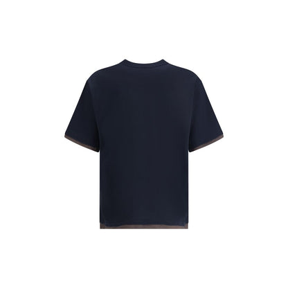 Sacai Black Cotton T-Shirt Sacai
