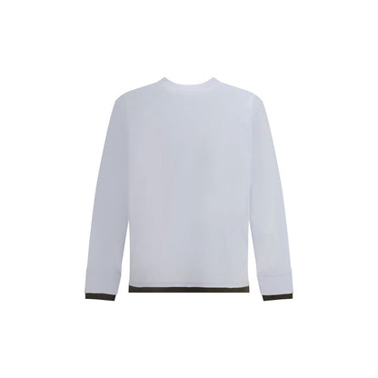Sacai White Cotton Long Sleeve T-Shirt Sacai
