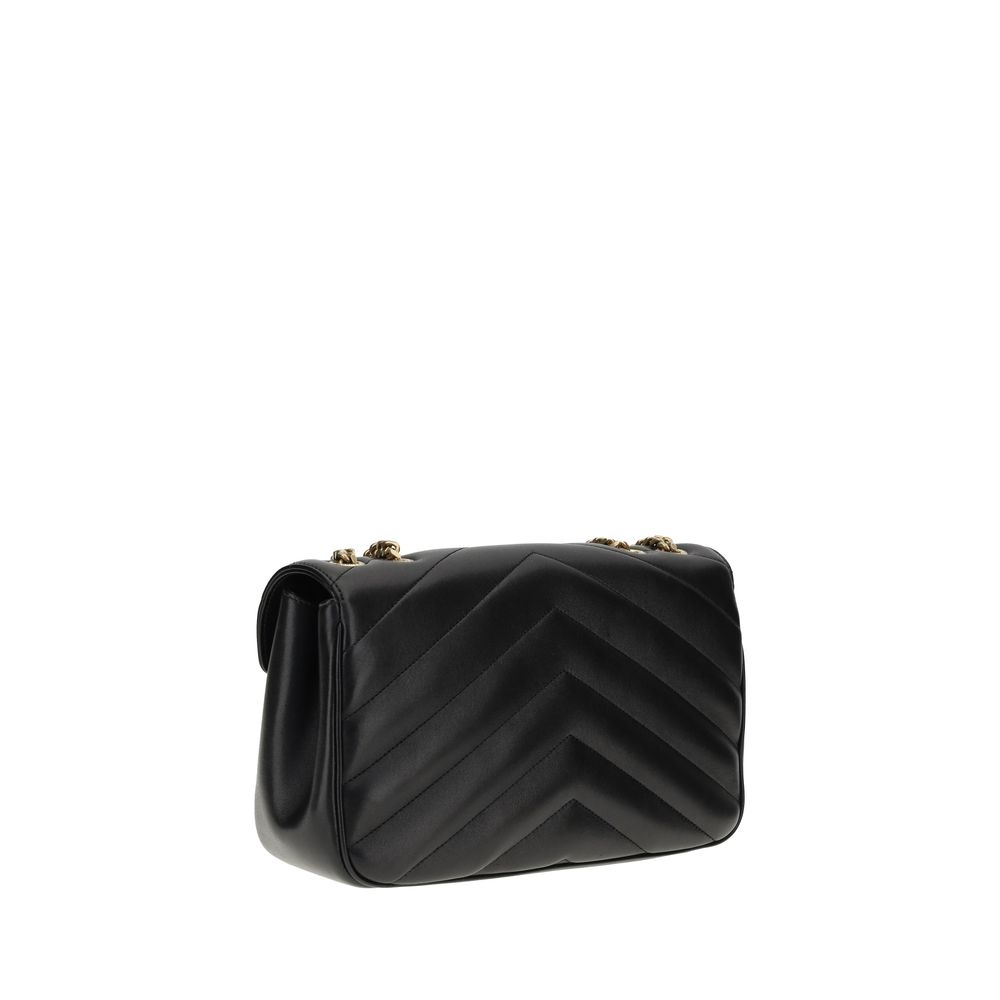 Front view with bag zipped and handles upright.