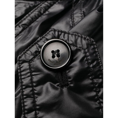 Saint Laurent shoulder-pad Oversized Trench Coat Jackets
