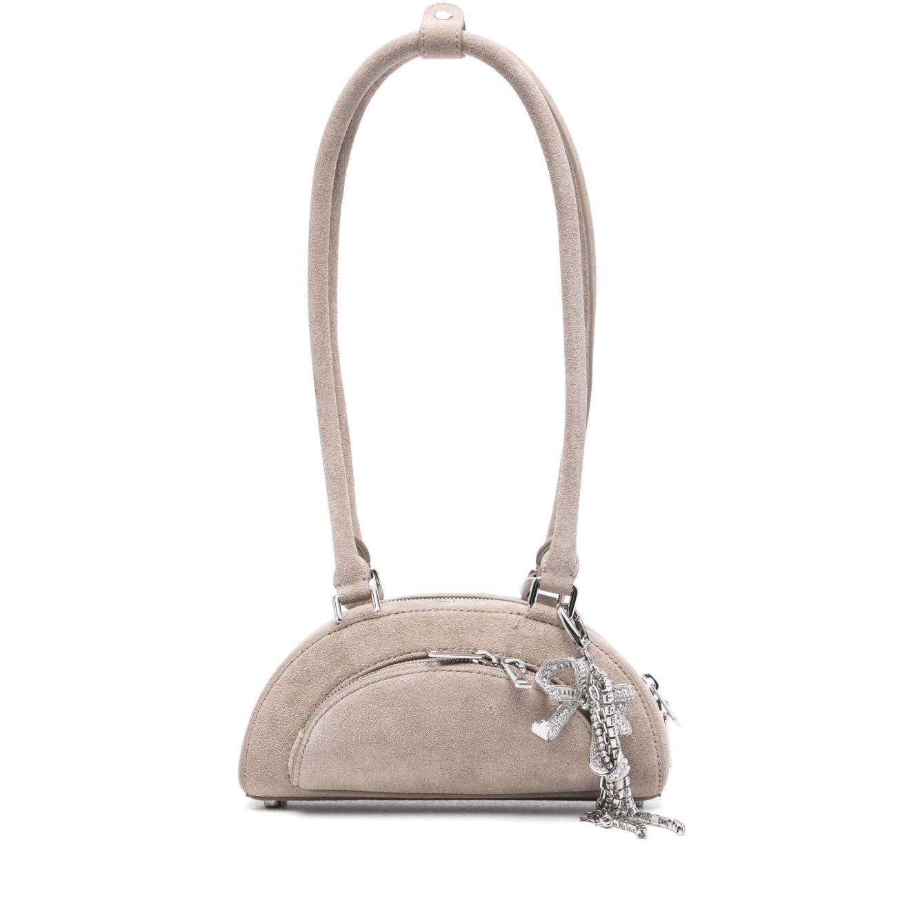 Self-Portrait Suede mini shoulder bag