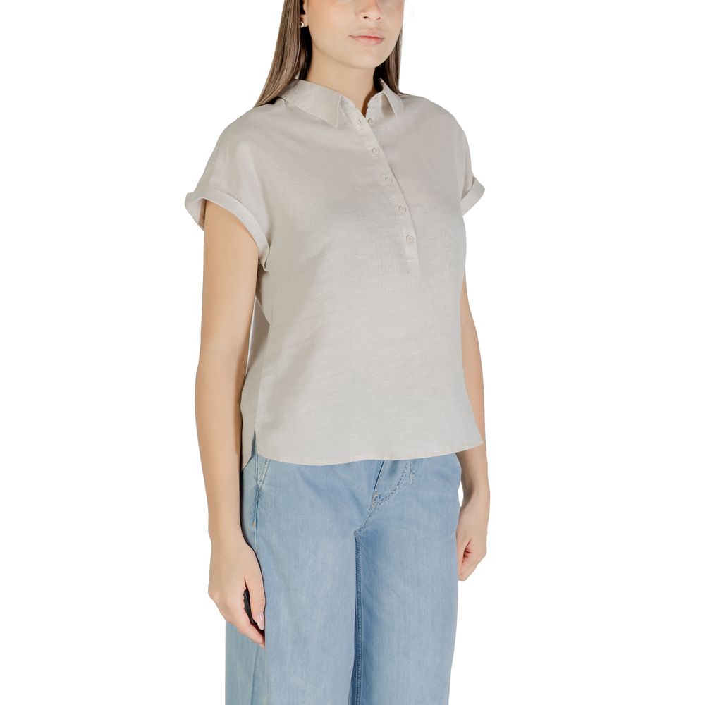 Street One Bicolor Linen Blouse