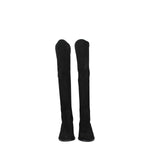 Stuart Weitzman Black Leather Over The Knee