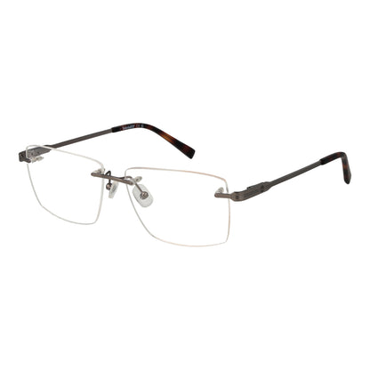 Gent's eyewear TIMBERLAND MOD. TB1800 57009, rimless rectangular glasses with metal frame.