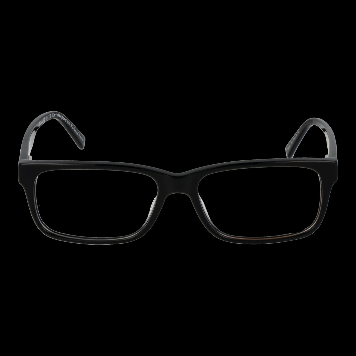 Front view of TIMBERLAND MOD. TB1847 55001 black gent glasses against black background