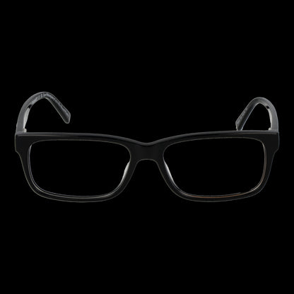 Front view of TIMBERLAND MOD. TB1847 55001 black gent glasses against black background