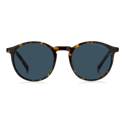 TOMMY HILFIGER MOD. TH 2267_S sunglasses for gents, featuring a stylish round tortoise shell frame and dark lenses.