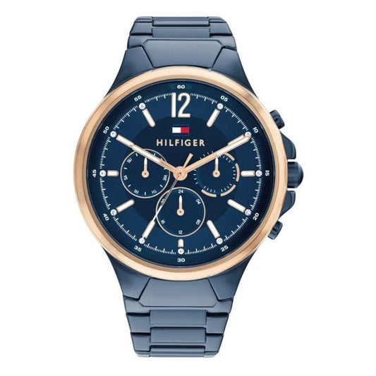 TOMMY HILFIGER Mod. 1782601 ladies quartz analog watch with 3 ATM water resistance, 40 mm case, and official packaging.