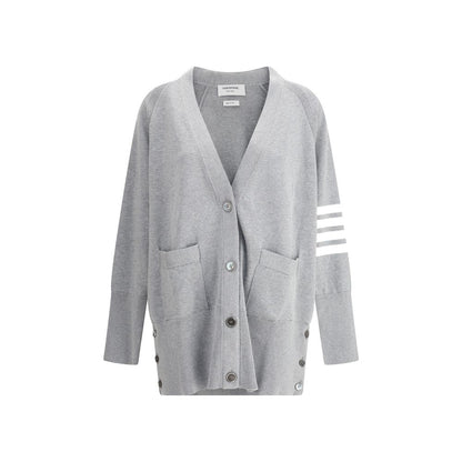 Thom Browne Gray Cotton Cardigan