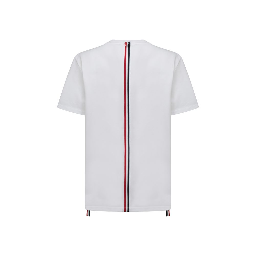 Thom Browne White Cotton T-Shirt