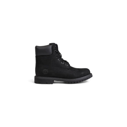 Timberland Black Recycled Leather Lace-Up Boots Timberland