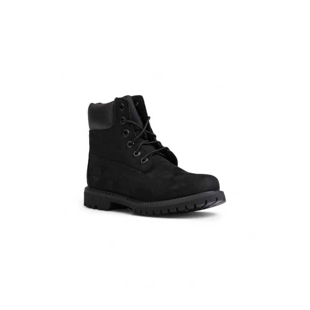 Timberland Black Recycled Leather Lace-Up Boots Timberland
