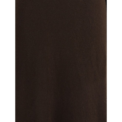 Alt Tag: Close-up of Tom Ford Brown Cashmere Casual Dress fabric showcasing soft knit texture.