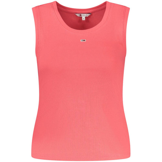 Tommy Hilfiger Pink Cotton Tank Top