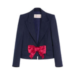 Valentino Bow-detail single-breasted blazer Jackets