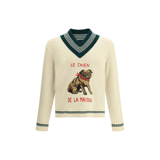 Valentino Cream Wool Sweatshirt