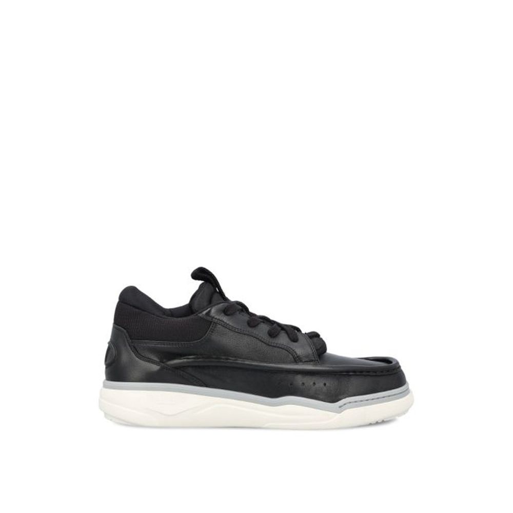 Valentino Garavani Black Lamb Leather Chunky Sneakers