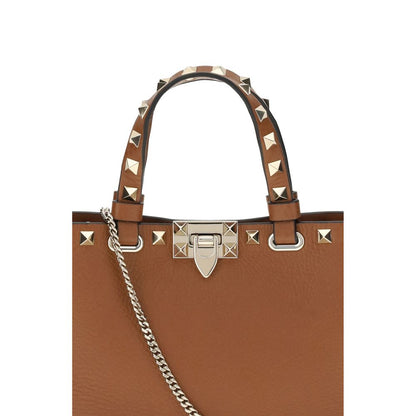 Valentino Garavani Brown Leather Shoulder Bag