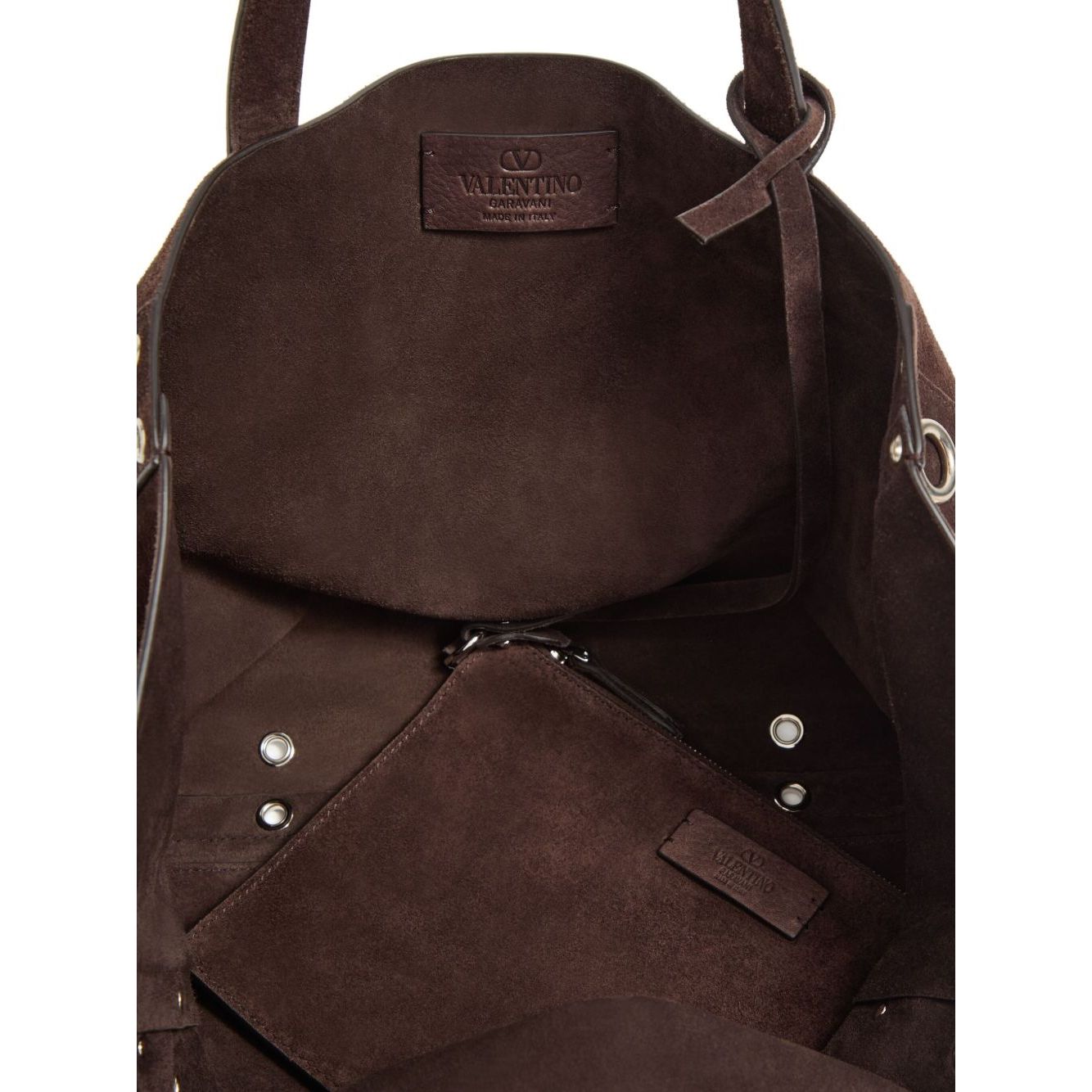 Valentino Garavani Medium Nellcôte Suede Shopping Bag