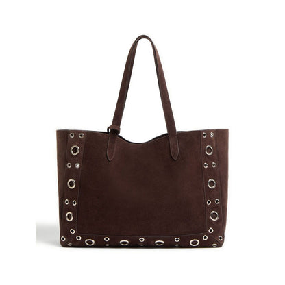 Valentino Garavani Medium Nellcôte Suede Shopping Bag