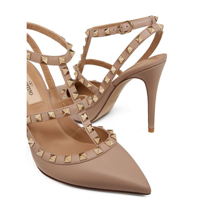Valentino Garavani Rockstud Décolleté With 100mm Straps Medium Heel