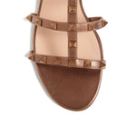 Valentino Garavani Rockstud Low Slide Sandal in Laminated Nappa Leather Sandals