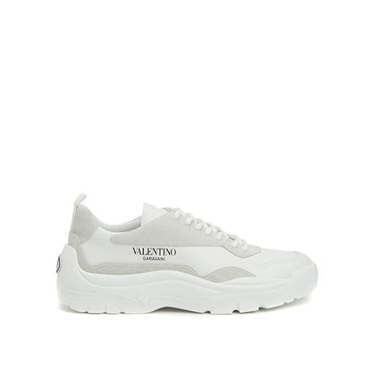 Valentino Garavani White Leather Low Top Sneakers