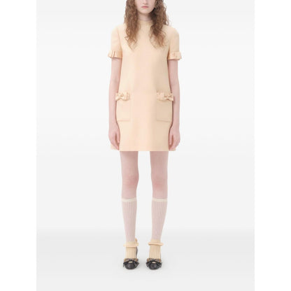 Valentino Short Crepe Couture Dress Dresses
