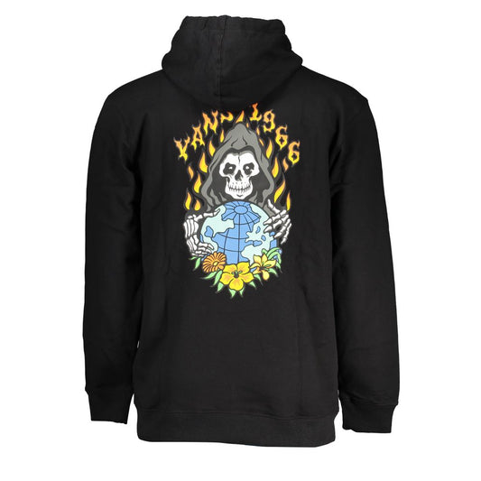 Vans Black Cotton Men Sweater with Hood