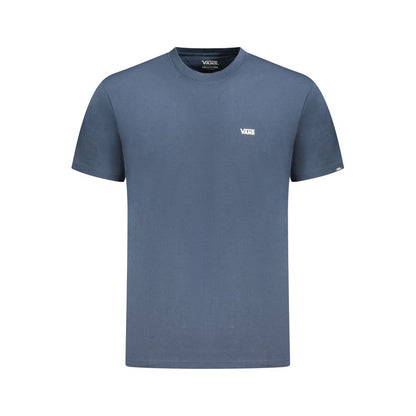 Vans Blue Cotton Men T-Shirt with classic fit and bold logo.
