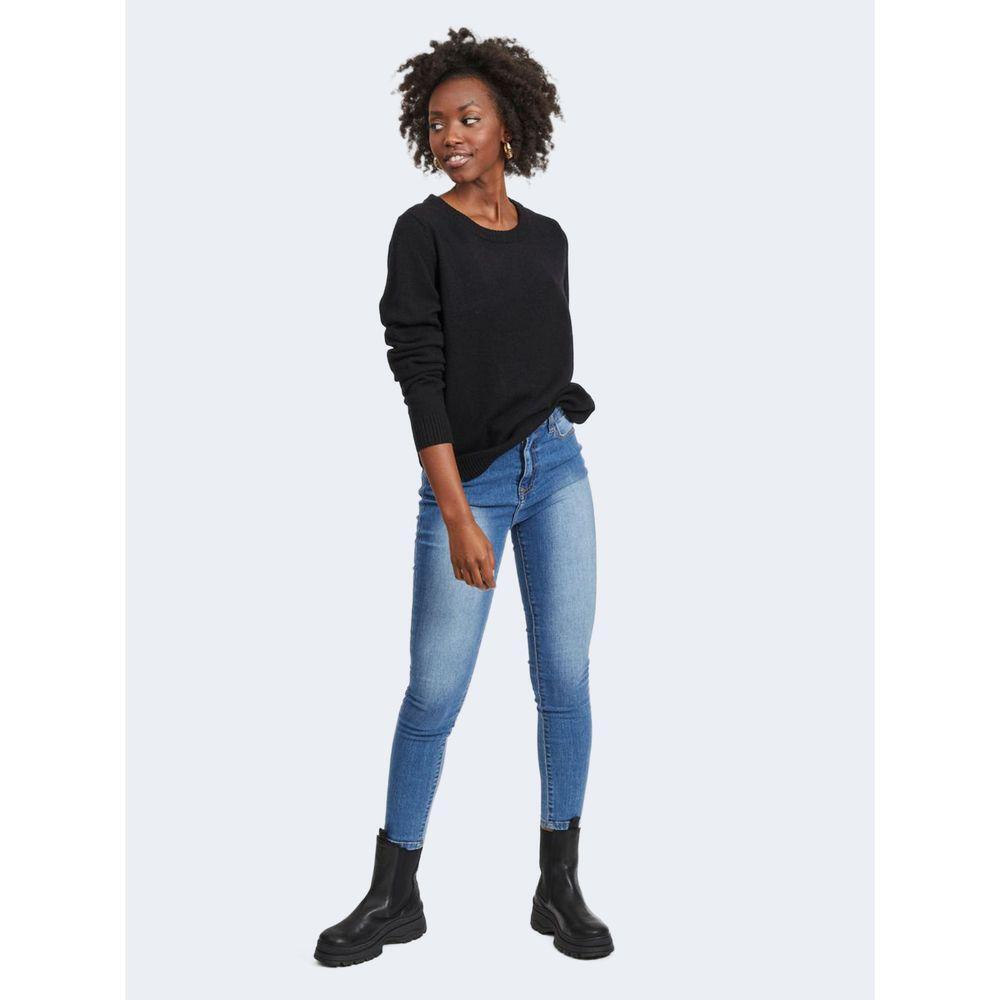 Vila Clothes Black Viscose Sweater VI-7867000009-IT38|XS