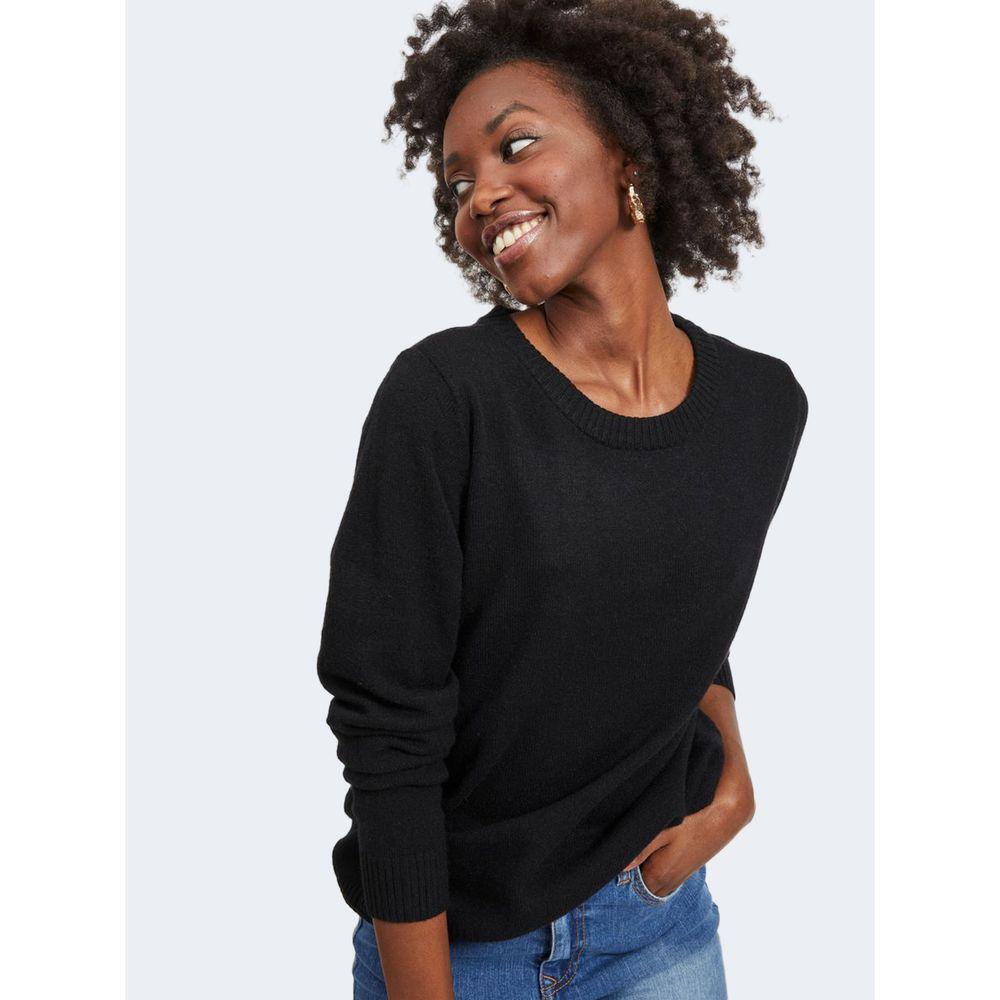 Vila Clothes Black Viscose Sweater VI-7867000009-IT38|XS