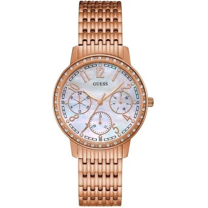 GUESS Mod. W1086L2 Ladies Quartz Analog Watch with Mineral Dial and Silver 925° Material