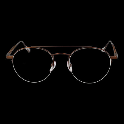 WEB MOD. WE5403 51037 gent eyeglasses with round frame on black background