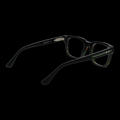 WEB MOD. WE5412 52052 gent's eyeglasses with black frame viewed from the side.