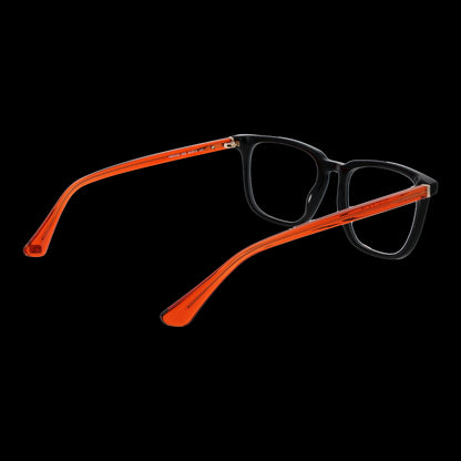 Gent's eyeglasses in black and orange frame, WEB MOD. WE5430 54005, stylish design for modern men.