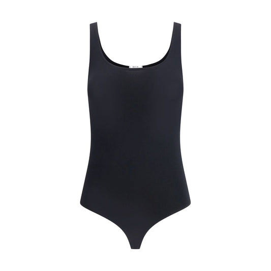 Wolford Jamaika Body sleeveless black bodywear with rounded neckline and Brazilian cut, perfect fit and comfort.