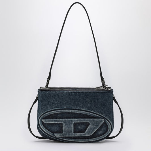 Diesel 1DR Twin shoulder bag in blue denim X10330P6717/R_DIESE-H1410_100