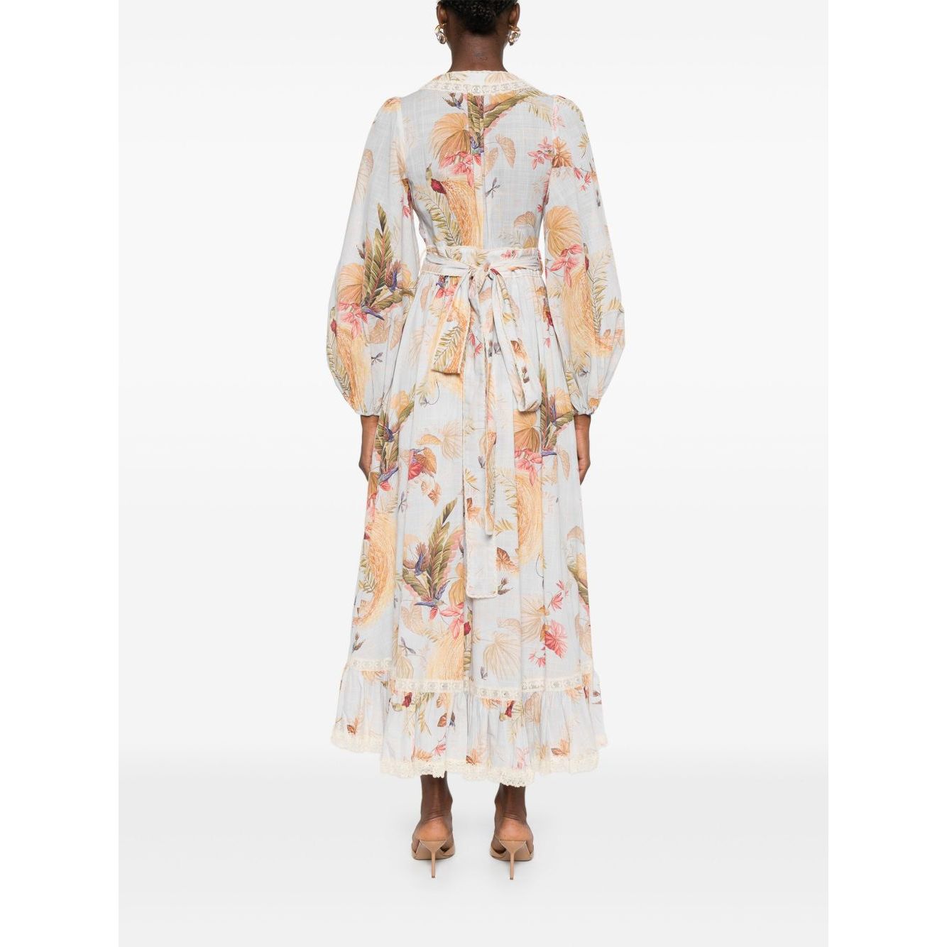 Zimmermann Ascension Ruffled Midi Dress Dresses