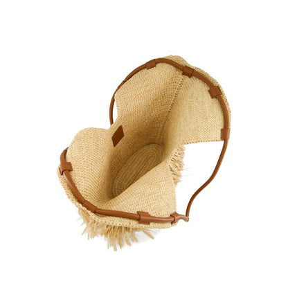 Zimmermann Goldentime medium raffia tote bag Handbag