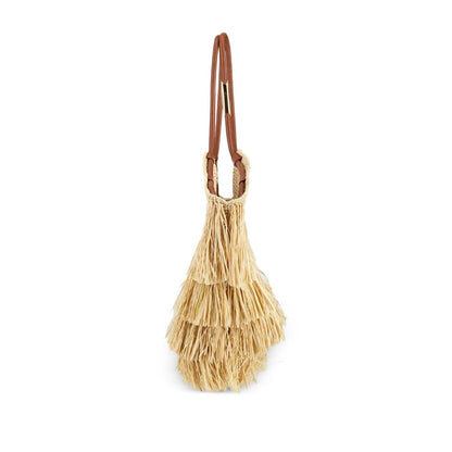 Zimmermann Goldentime medium raffia tote bag Handbag