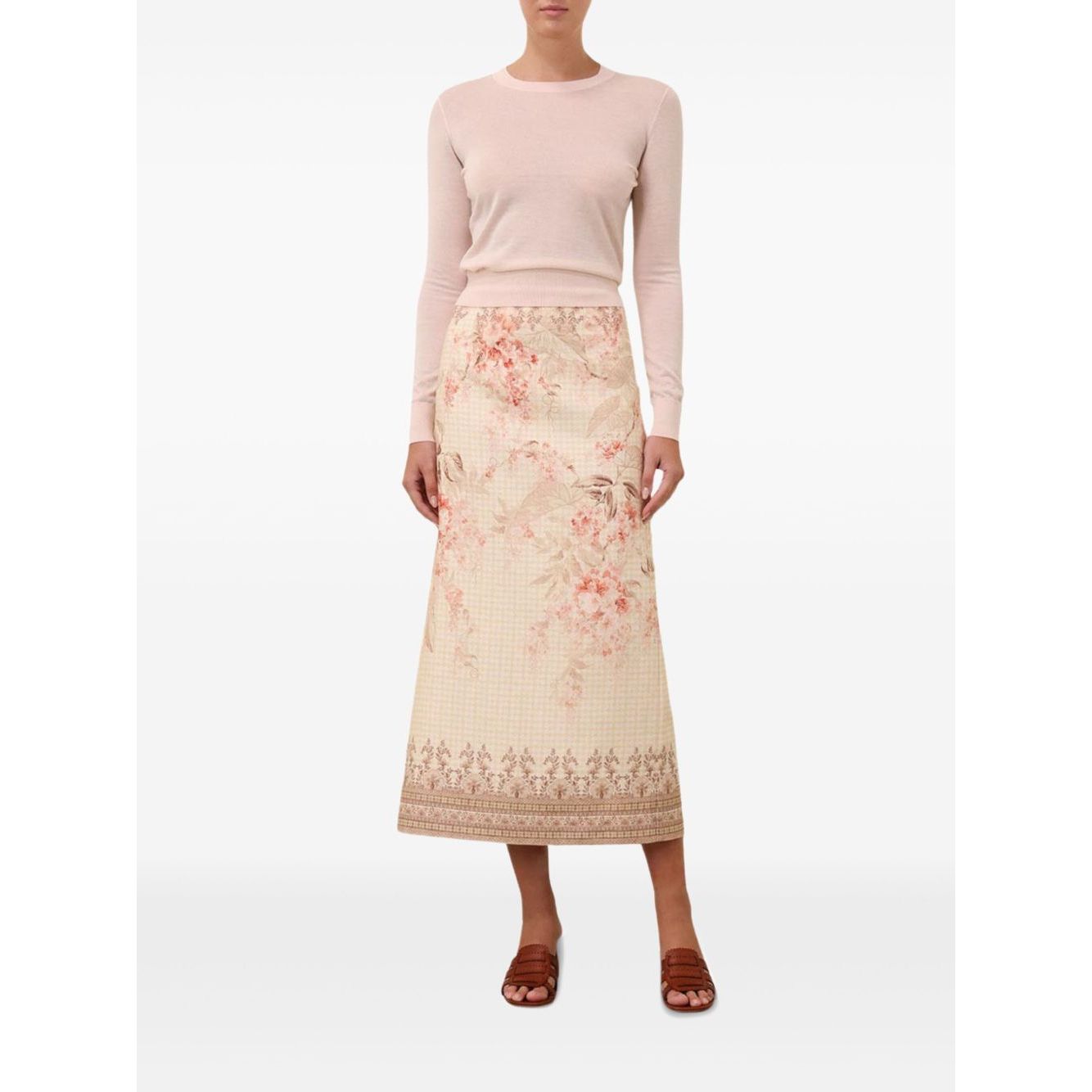 Zimmermann Illuminate Pencil Midi Skirt Skirts