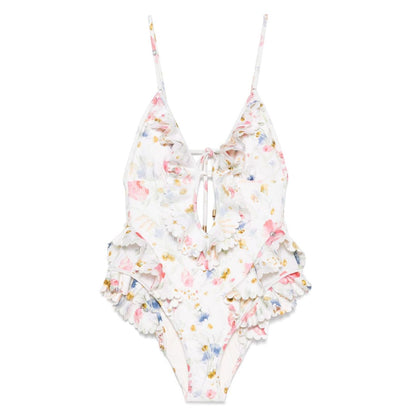 Zimmermann Lucky one-piece swimsuit with ruffles Beachwear & underwear