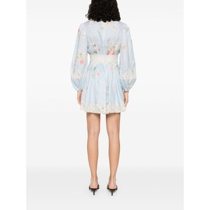 Zimmermann Lucky plunging lace mini dress Dresses
